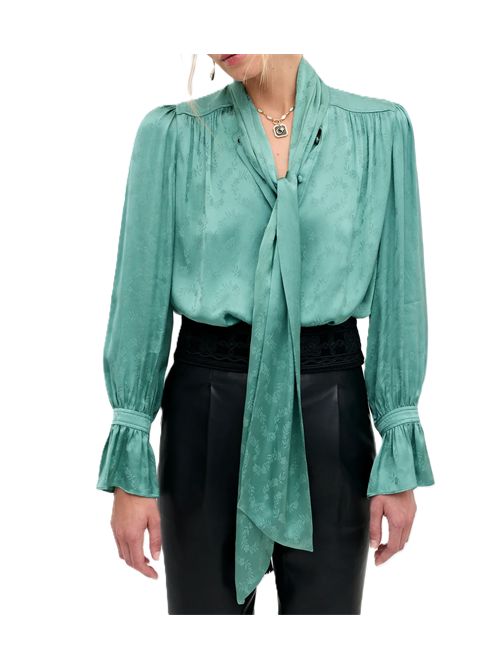Evanora topfloral trail jacquard sagegreen Rixo | 030.06348.426.08907FLORAL TRAIL JAQUARD